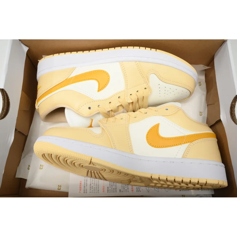 Air Jordan 1 Low Sail Yellow Ochre (Women's) DC0774-170