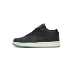 Air Jordan 1 Low SE Black Dark Obsidian Snakeskin (Women's) FJ5478-010