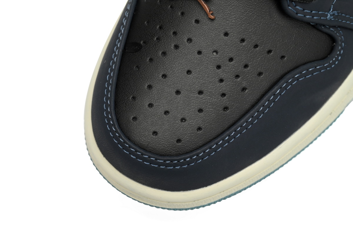 Air Jordan 1 Low SE Black Dark Obsidian Snakeskin (Women's) FJ5478-010