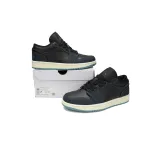 Air Jordan 1 Low SE Black Dark Obsidian Snakeskin (Women's) FJ5478-010