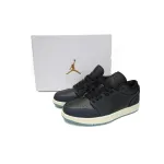 Air Jordan 1 Low SE Black Dark Obsidian Snakeskin (Women's) FJ5478-010