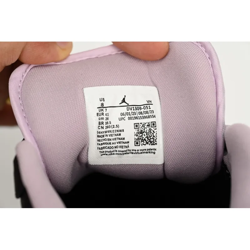 Air Jordan 1 Low SE Black Iced Lilac DV1309-051 