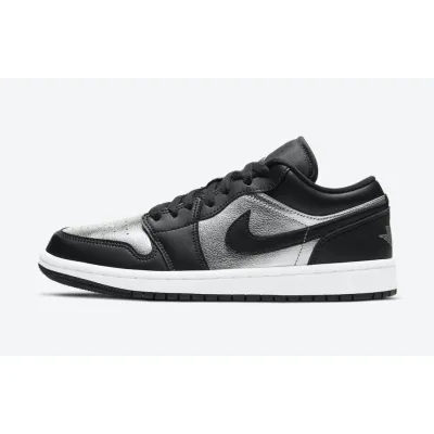 Air Jordan 1 Low SE Black Metallic Silver (Women's) DA5551-001 01