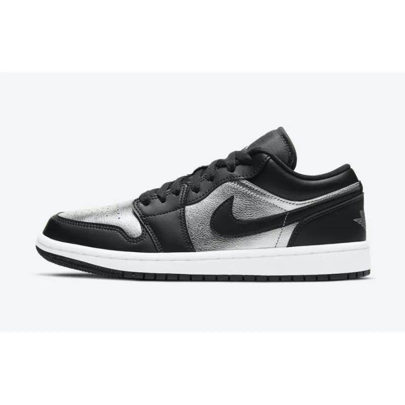Air Jordan 1 Low SE Black Metallic Silver (Women's) DA5551-001