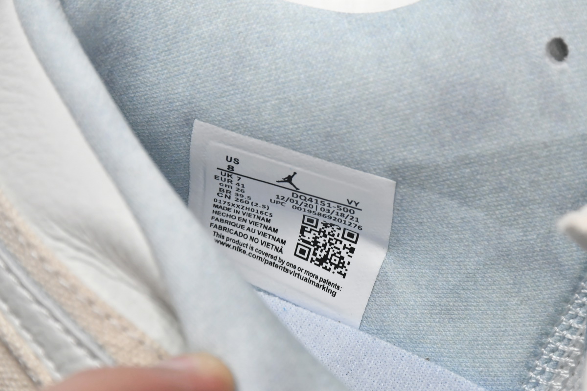 Air Jordan 1 Low Se Canvas Iris Whisper Sail (Women's) DQ4151-500