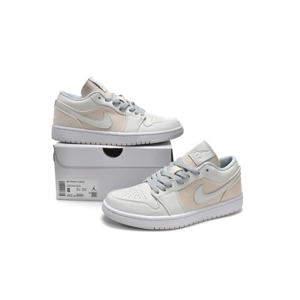 Air Jordan 1 Low Se Canvas Iris Whisper Sail (Women's) DQ4151-500