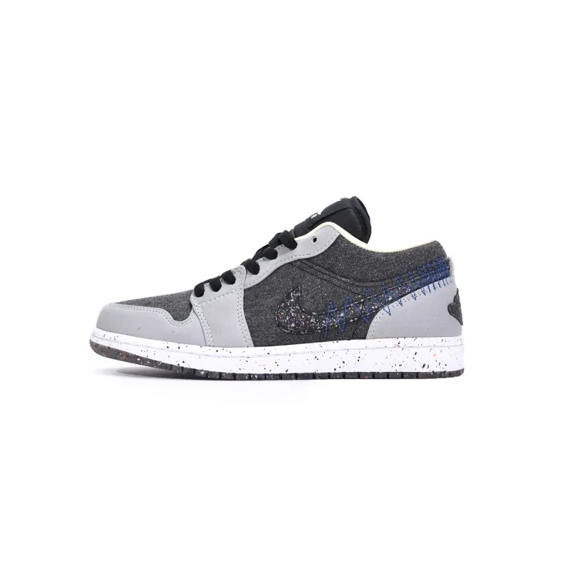 Air Jordan 1 Low SE Crater Black Grey DM4657-001