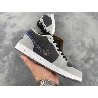 Air Jordan 1 Low SE Crater Black Grey DM4657-001 02