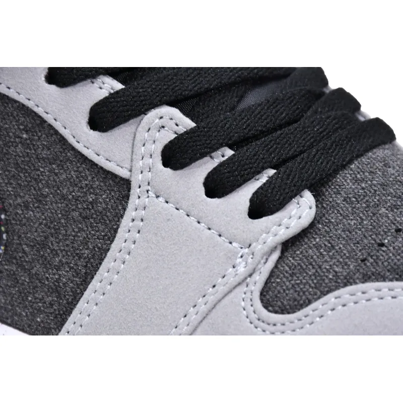 Air Jordan 1 Low SE Crater Black Grey DM4657-001