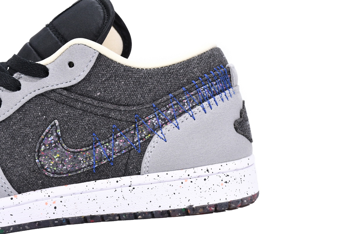 Air Jordan 1 Low SE Crater Black Grey DM4657-001