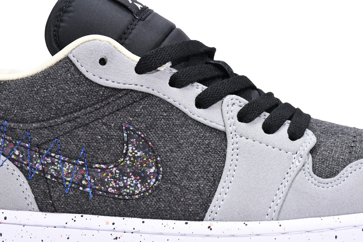 Air Jordan 1 Low SE Crater Black Grey DM4657-001