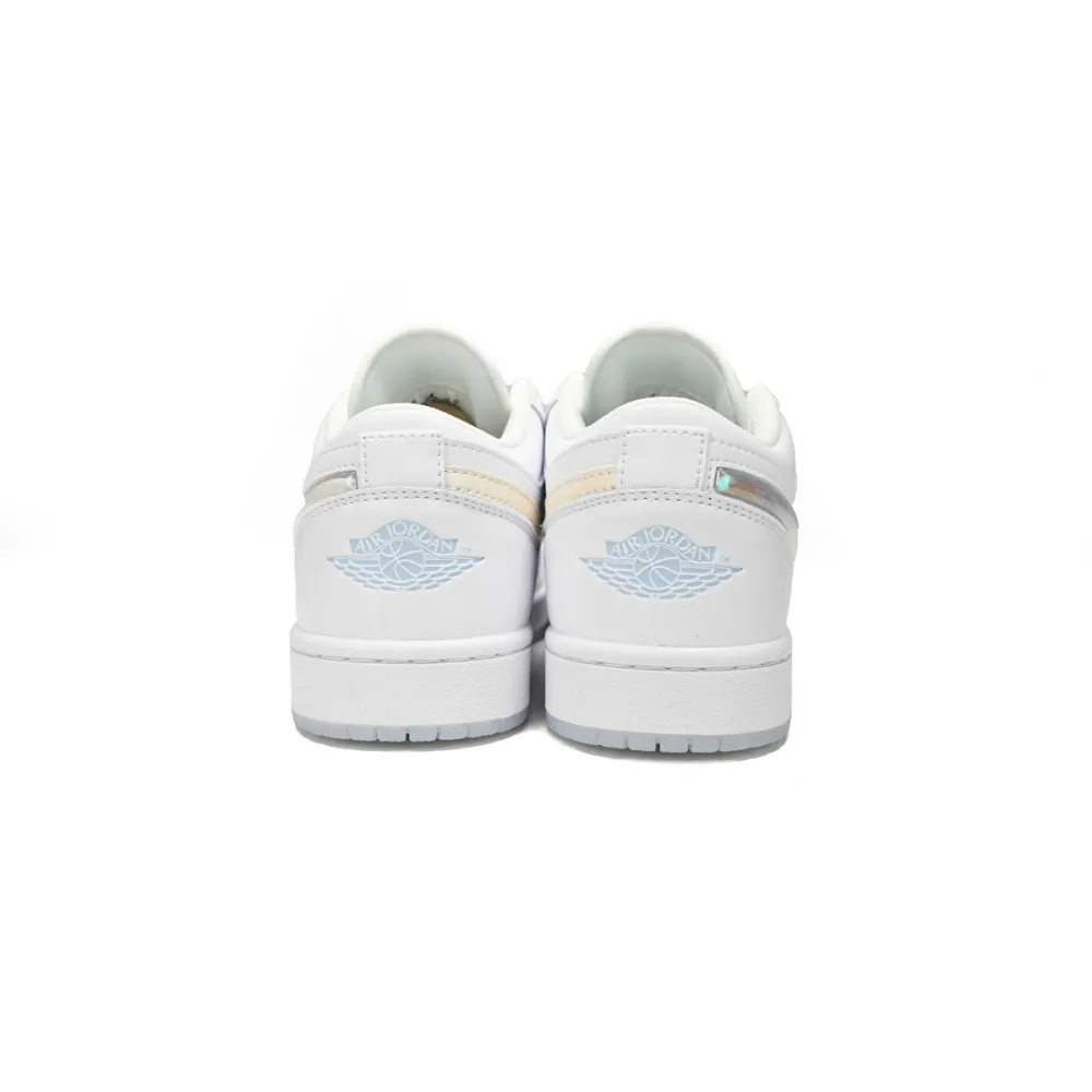Air Jordan 1 Low SE Glitter Swoosh (GS) FQ9112-100