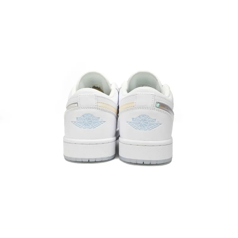Air Jordan 1 Low SE Glitter Swoosh (GS) FQ9112-100