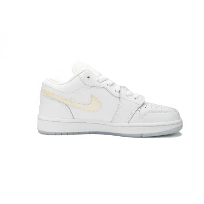 Air Jordan 1 Low SE Glitter Swoosh (GS) FQ9112-100 02