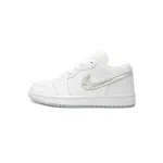 Air Jordan 1 Low SE Glitter Swoosh (GS) FQ9112-100