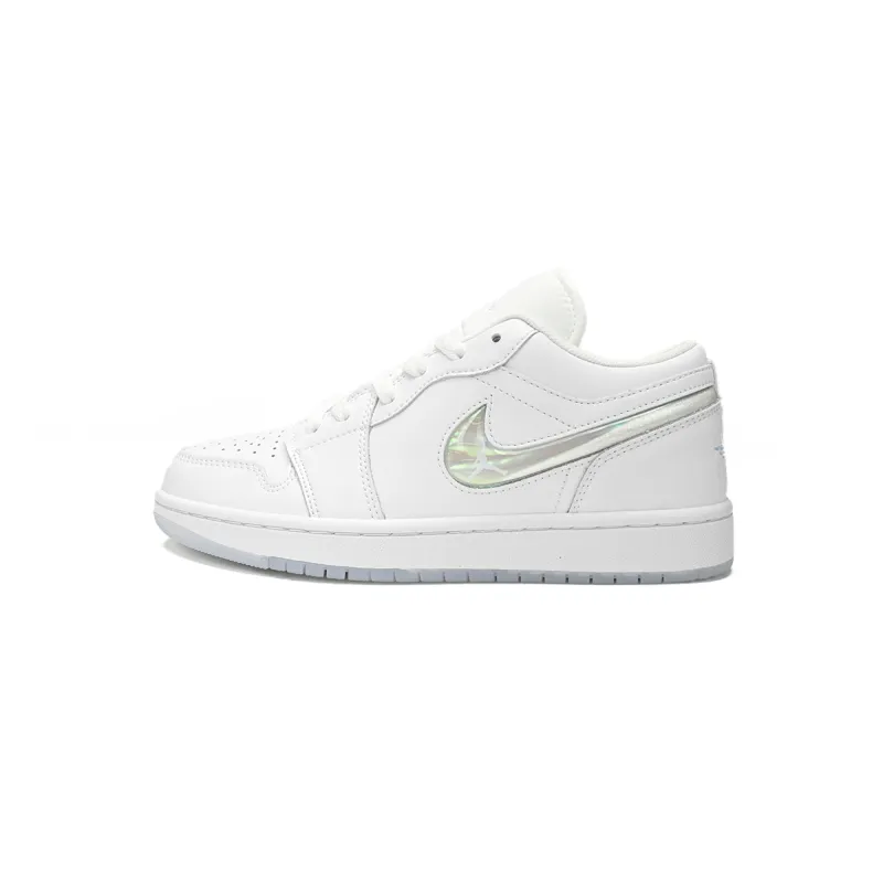 Air Jordan 1 Low SE Glitter Swoosh (GS) FQ9112-100