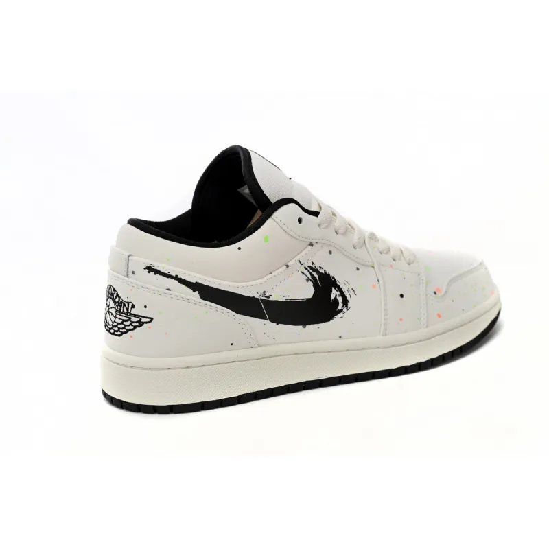Air Jordan 1 Low SE Paint Splatter (GS) DH3295-100