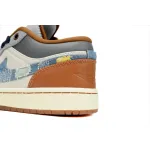 Air Jordan 1 Low SE Phantom Repaired Denim Swoosh FZ5046-041