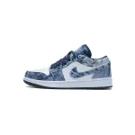 Air Jordan 1 Low Washed Denim  CZ8455-100