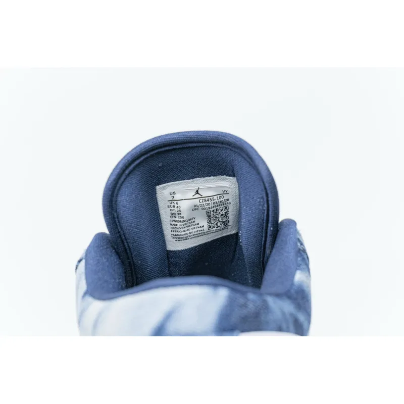 Air Jordan 1 Low Washed Denim  CZ8455-100