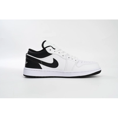 Air Jordan 1 Low White Black (GS) 553560-132 02
