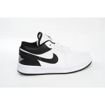 Air Jordan 1 Low White Black (GS) 553560-132