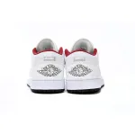 Air Jordan 1 Low White Gym Red Black (GS) 553560-164