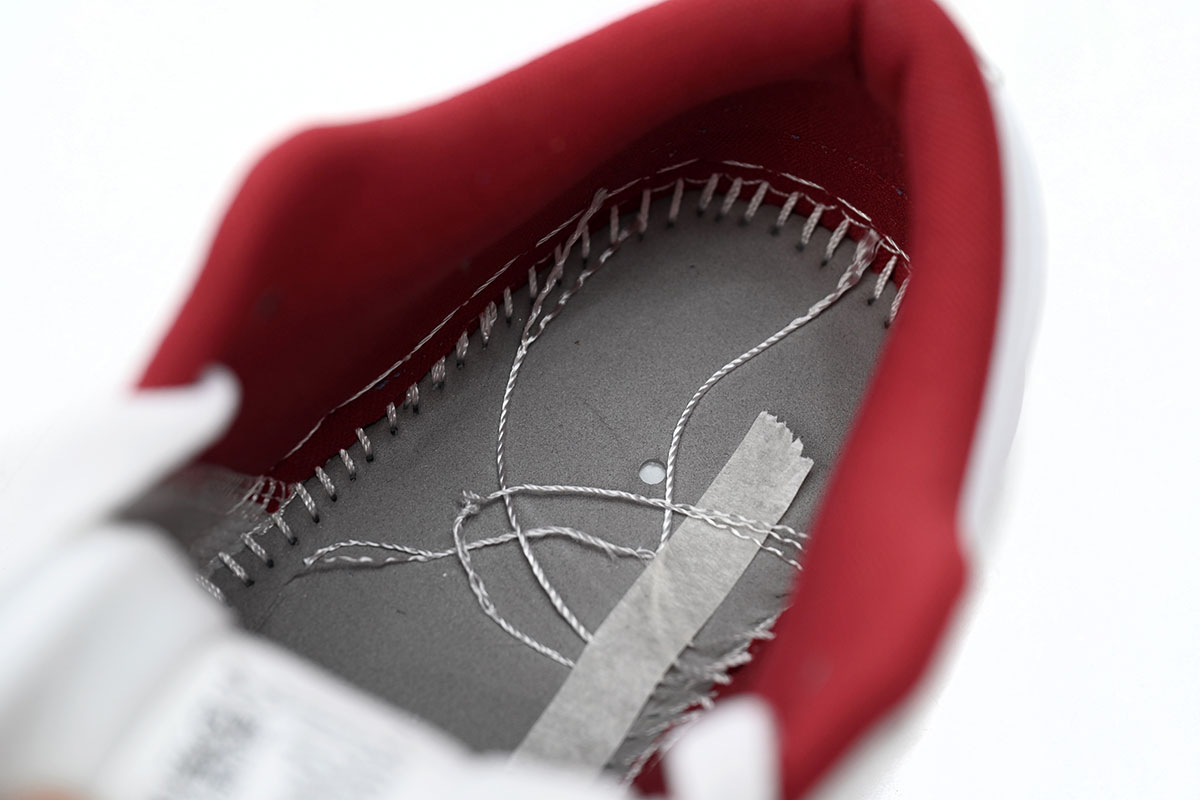 Air Jordan 1 Low White Gym Red Black (GS) 553560-164