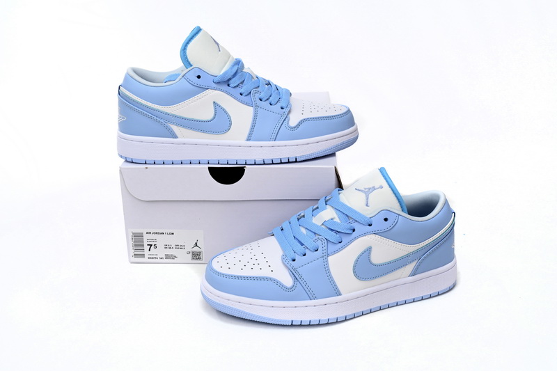Air Jordan 1 Low White Ice Blue (Women's)  DC0774-141