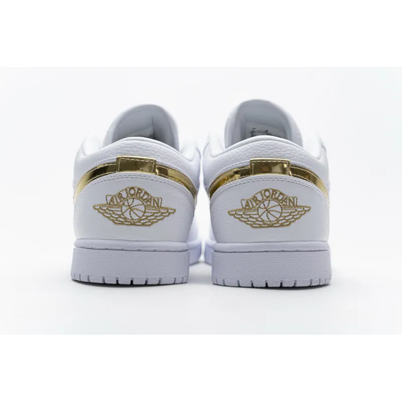 Air Jordan 1 Low White Metallic Gold (Women's) CZ4776-100