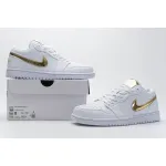 Air Jordan 1 Low White Metallic Gold (Women's) CZ4776-100