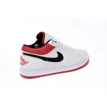 Air Jordan 1 Low White University Red Black  553558-118