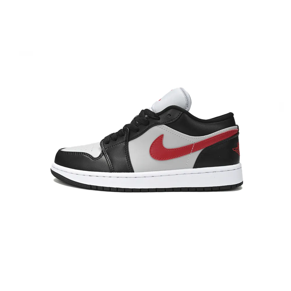 Air Jordan 1 Low Wolf Grey Gym Red (Women's)  DC0774-062