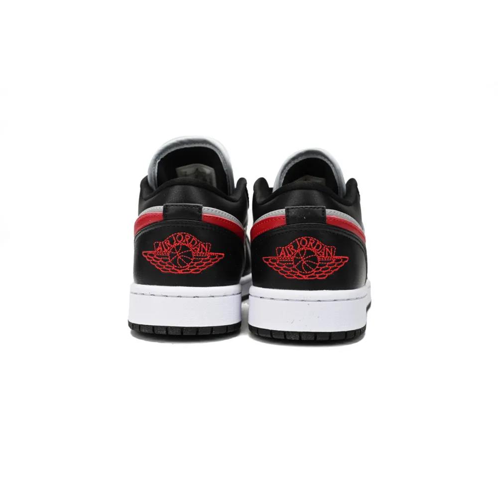 Air Jordan 1 Low Wolf Grey Gym Red (Women's)  DC0774-062