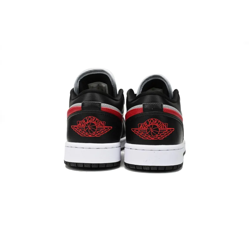 Air Jordan 1 Low Wolf Grey Gym Red (Women's)  DC0774-062