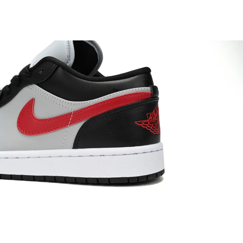 Air Jordan 1 Low Wolf Grey Gym Red (Women's)  DC0774-062