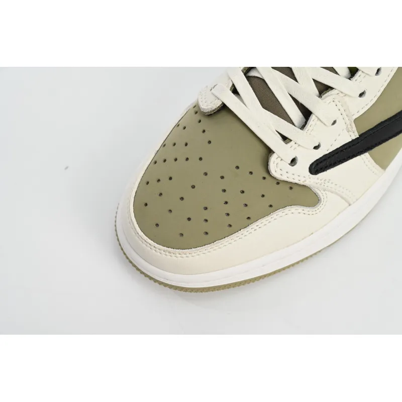 Special Sale Air Jordan 1 Retro Low Golf Travis Scott Neutral Olive  FZ3124-200