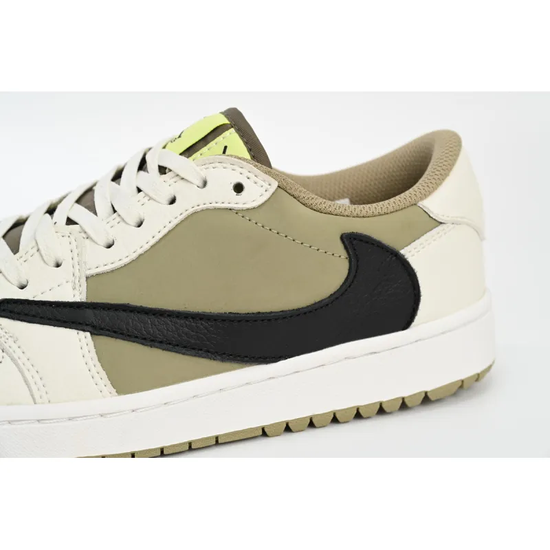 Special Sale Air Jordan 1 Retro Low Golf Travis Scott Neutral Olive  FZ3124-200