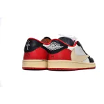 Air Travis Scott x Air Jordan 1 Low Black Red DM7866-166