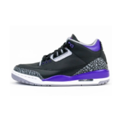 Air Jordan 3 Retro Black Court Purple CT8532-050 01
