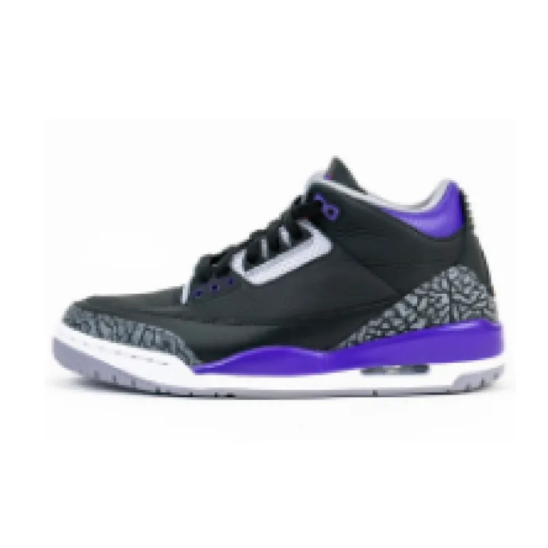 Air Jordan 3 Retro Black Court Purple CT8532-050