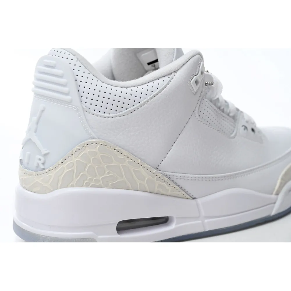 Air Jordan 3 Retro Pure White (2018) 136064-111