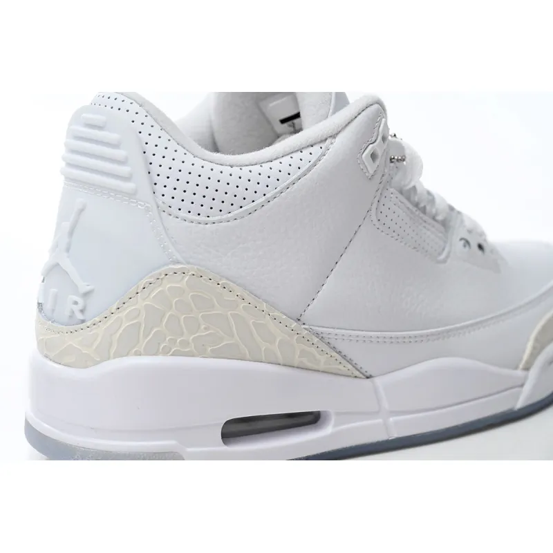Air Jordan 3 Retro Pure White (2018) 136064-111