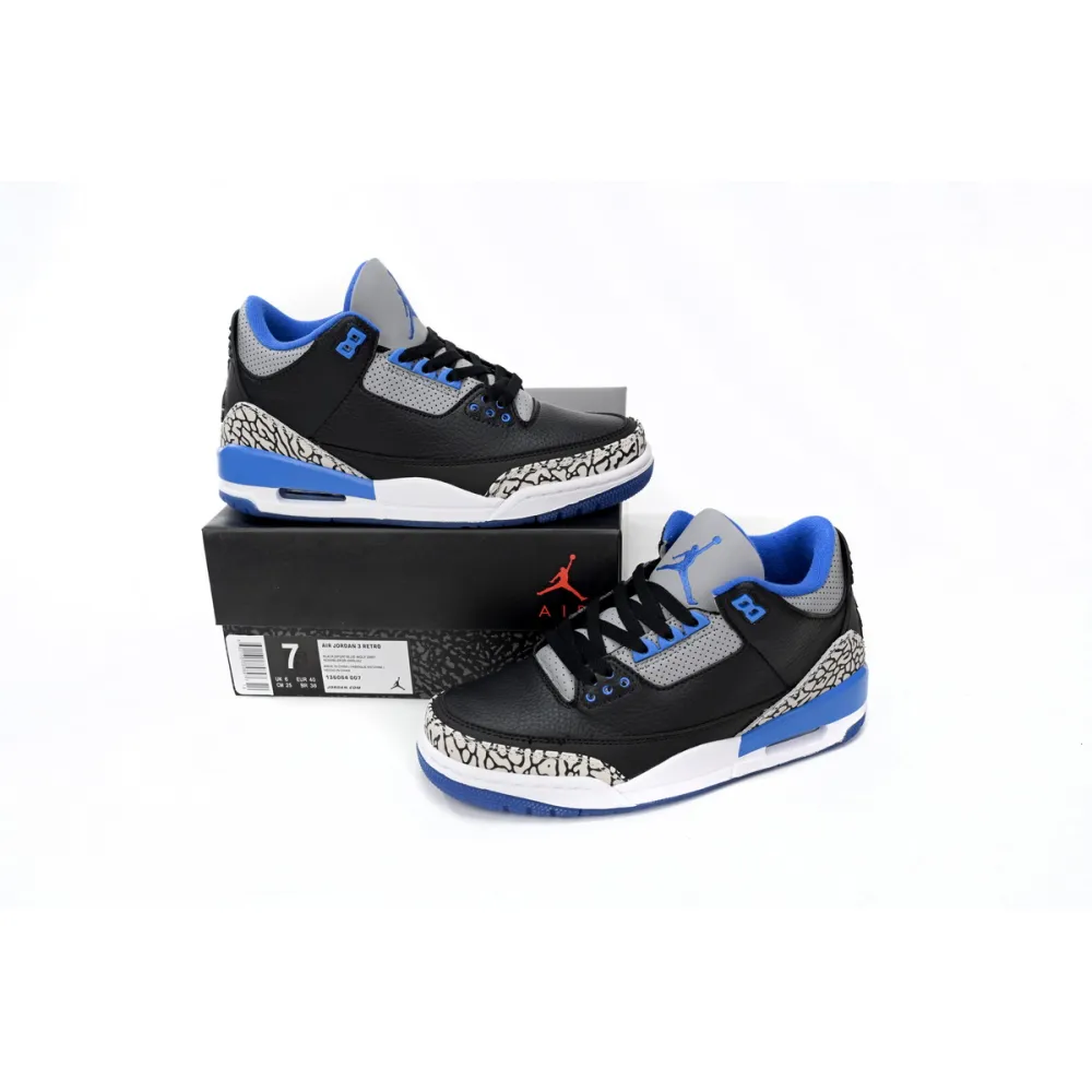 Air Jordan 3 Retro Sport Blue 136064-007