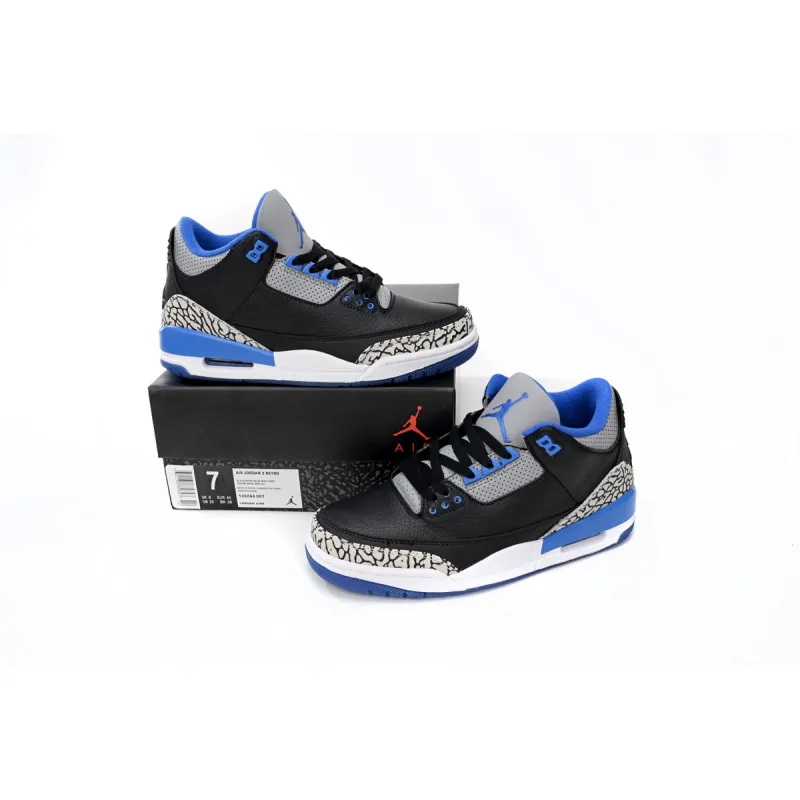 Air Jordan 3 Retro Sport Blue 136064-007