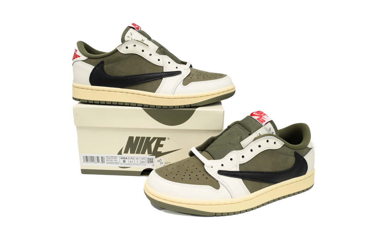 Air Travis Scott Air Jordan 1 Low OG Olive DM7866-200
