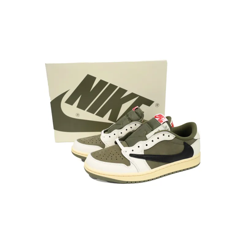 Air Travis Scott Air Jordan 1 Low OG Olive DM7866-200