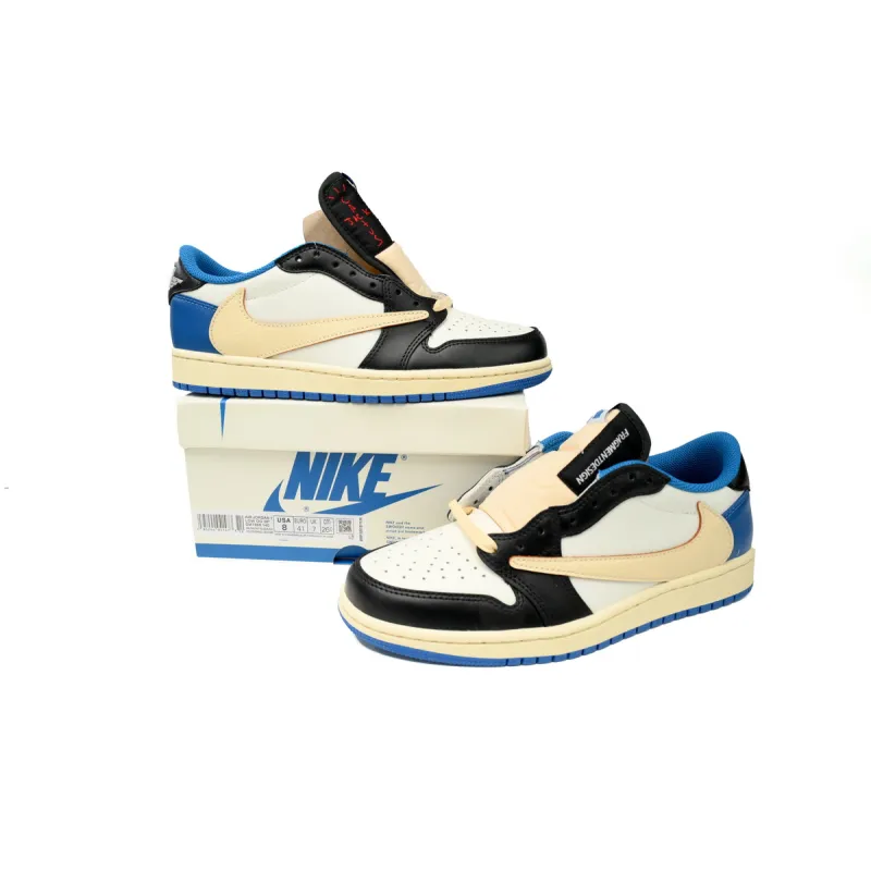 Specila Sale Air Jordan 1 Retro Low OG SP Fragment x Travis Scott DM7866-140
