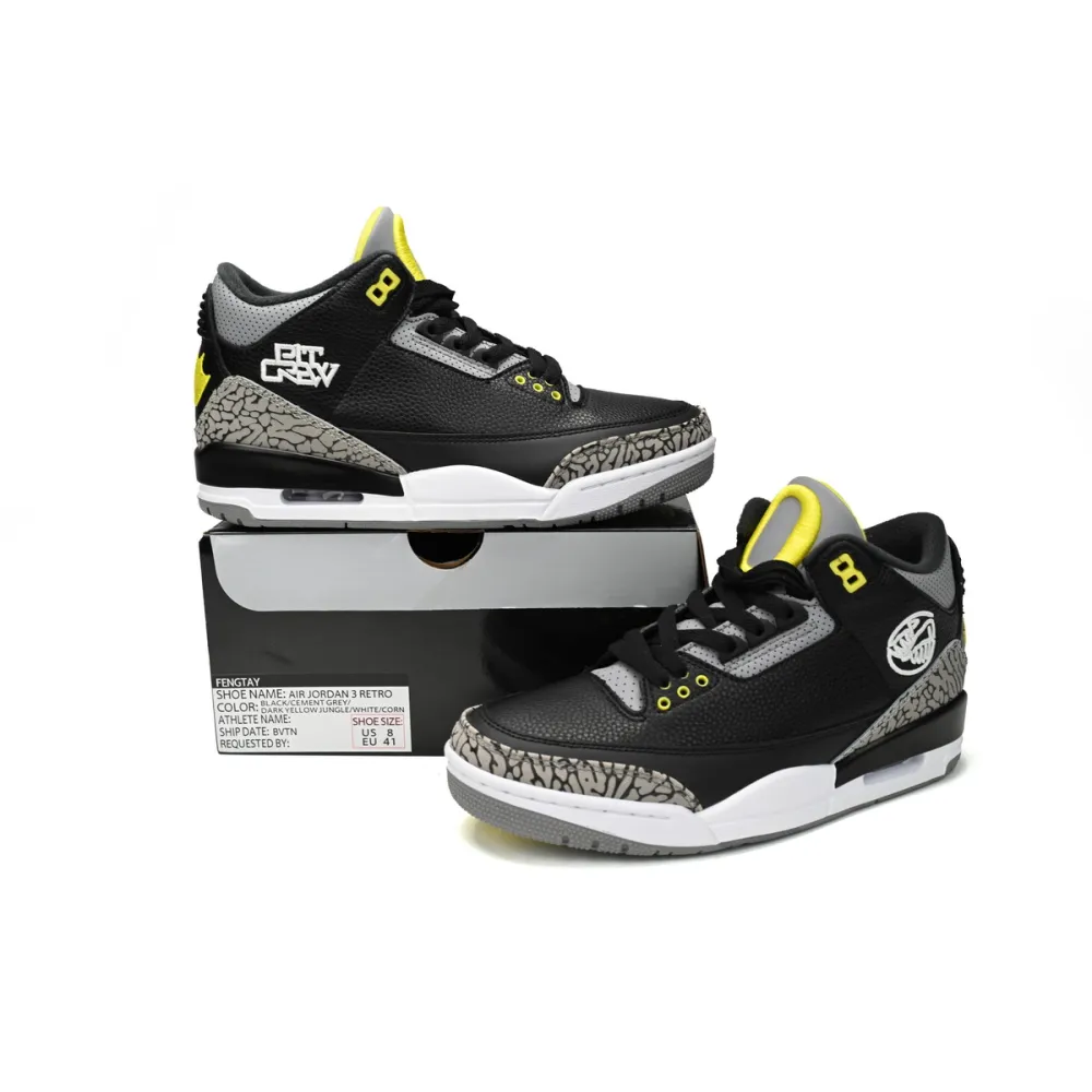  Air Jordan 3 Retro 'Oregon Pit Crew 594 282232
