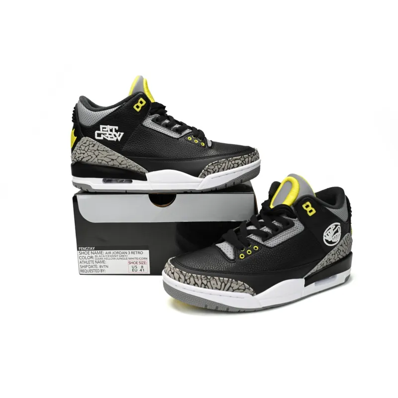  Air Jordan 3 Retro 'Oregon Pit Crew 594 282232